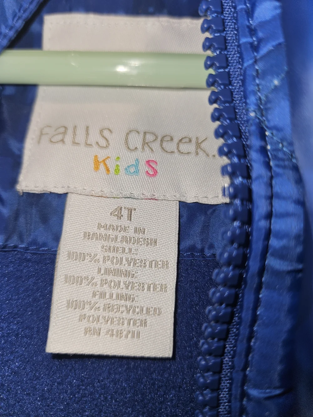 Kids Quilted Blue Puffer Jacket